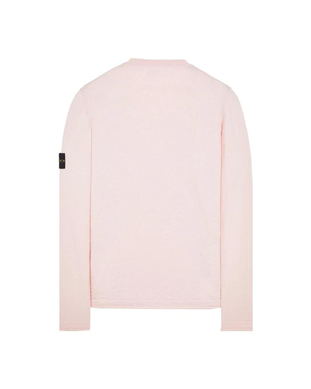 Stone Island Pink Long Sleeve T-Shirts for men