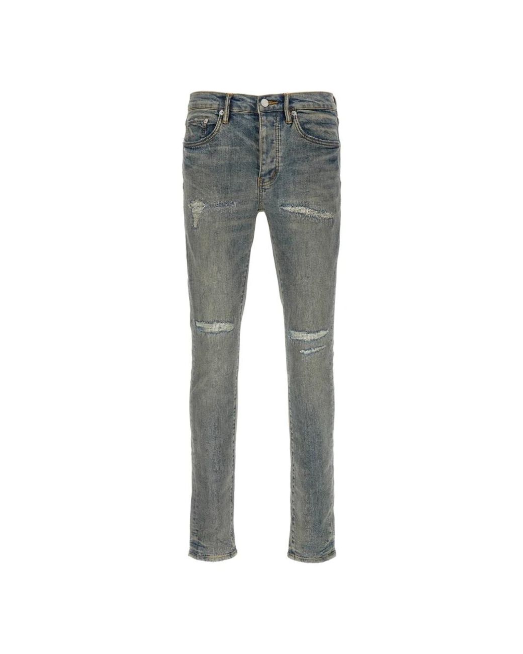 Purple Brand Gray Slim Fit Jeans for men