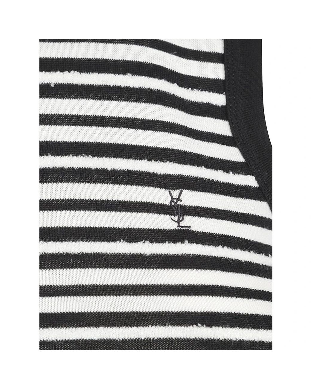 Saint Laurent Black Sleeveless Tops