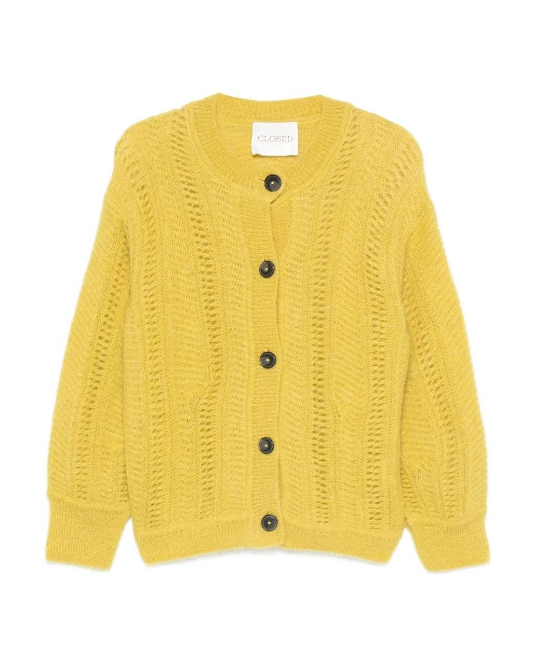 Closed Yellow Cardigans
