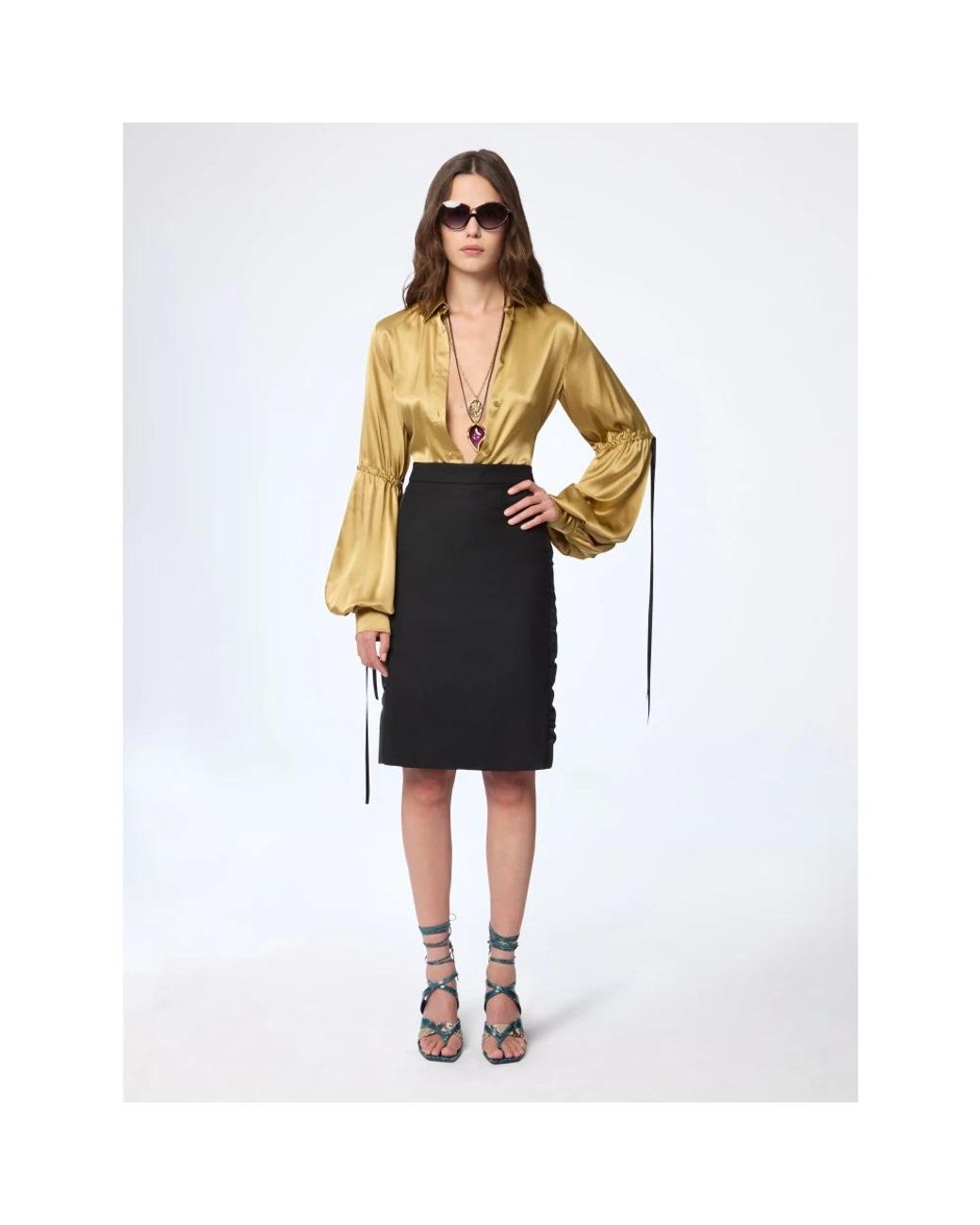 Nina Ricci Black Midi Skirts