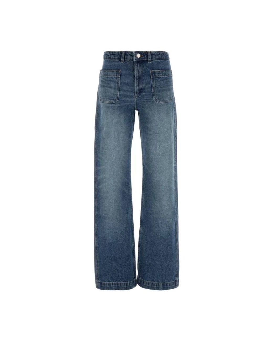 A.P.C. Blue Wide Jeans