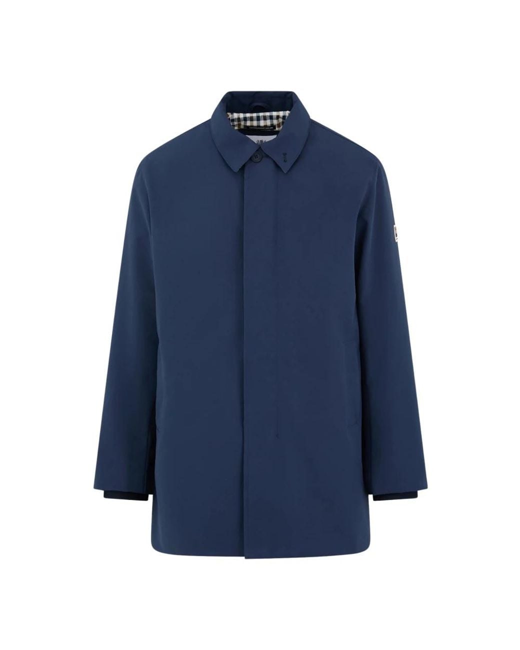 Aquascutum Blue Trench Coats for men