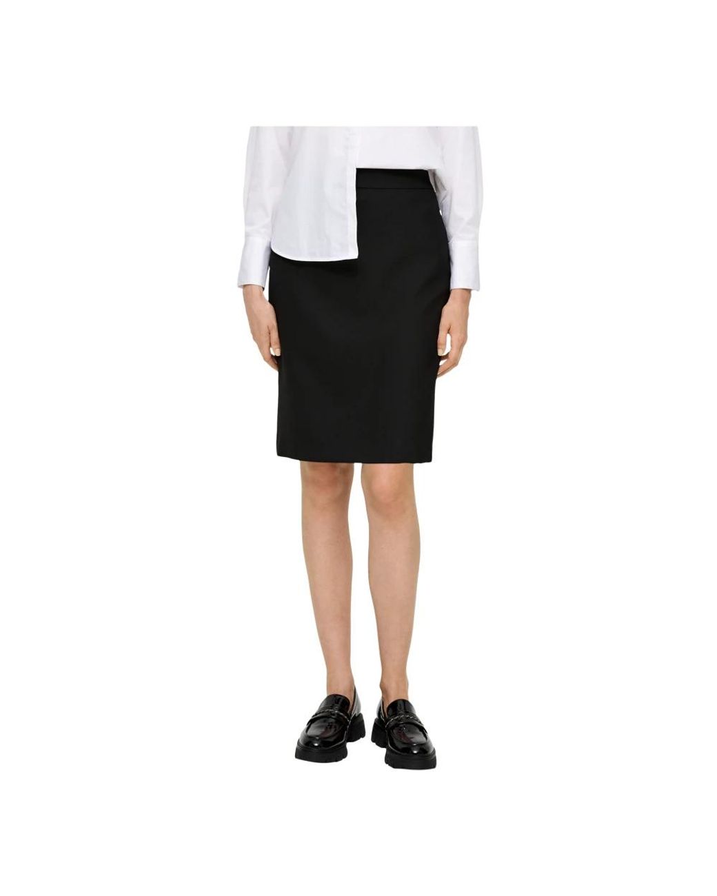 S.oliver Black Pencil Skirts