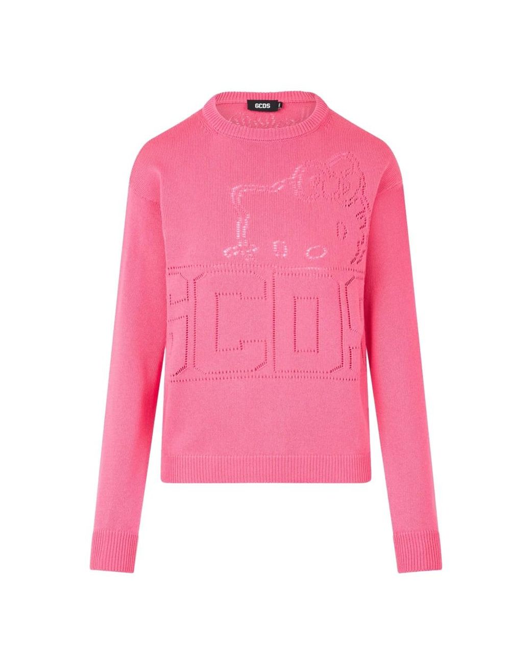 Gcds Pink Round-Neck Knitwear