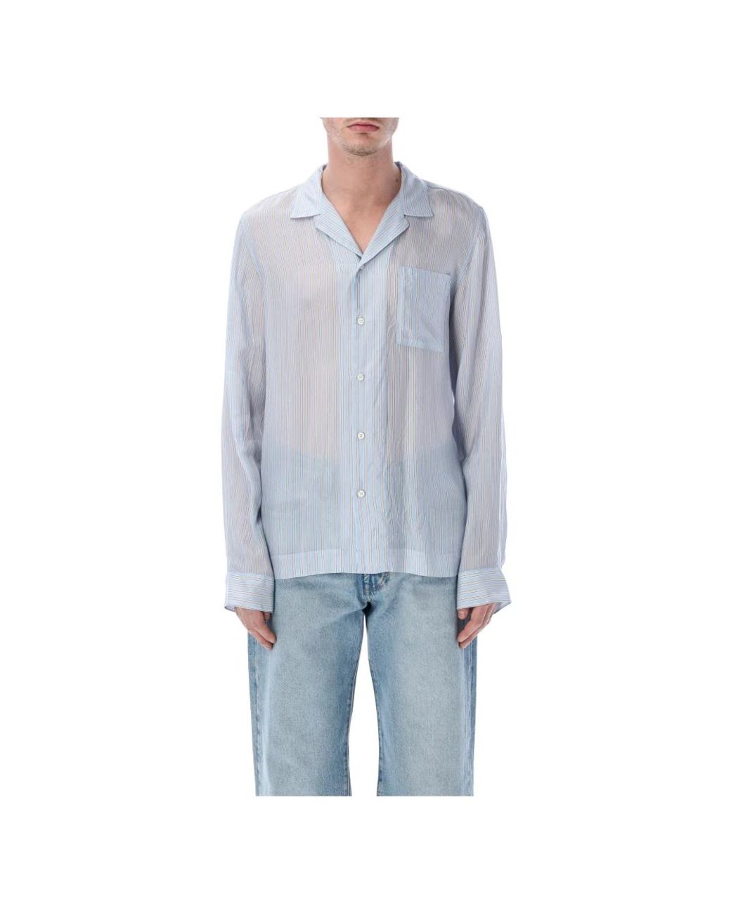 Dries Van Noten Blue Casual Shirts for men