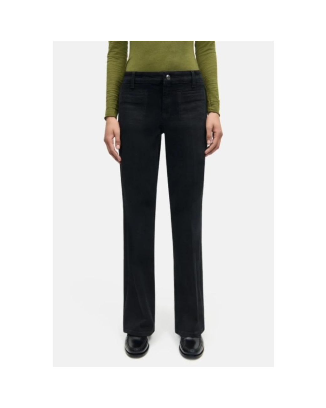 Cambio Black Wide Jeans