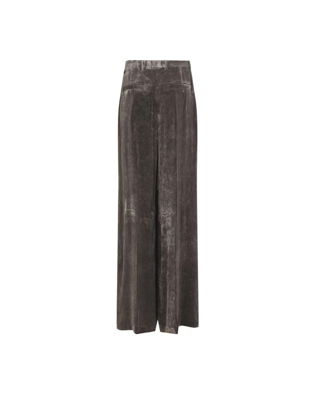 Rick Owens Brown Wide Trousers