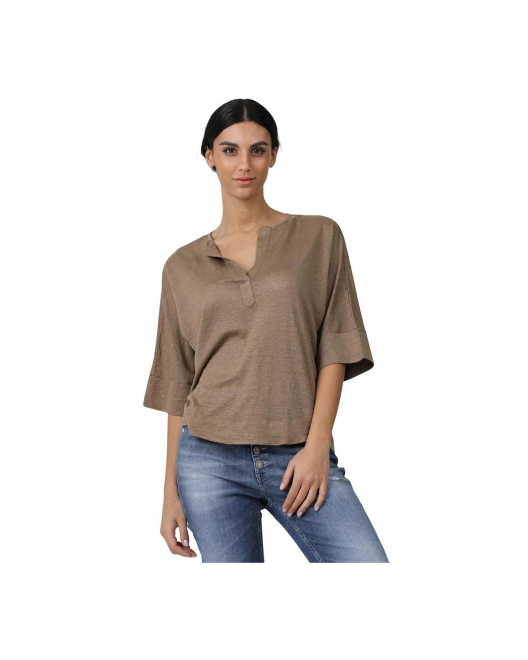 Gran Sasso Brown Blouses
