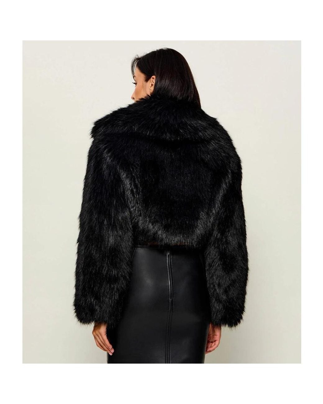 Patrizia Pepe Black Faux Fur & Shearling Jackets
