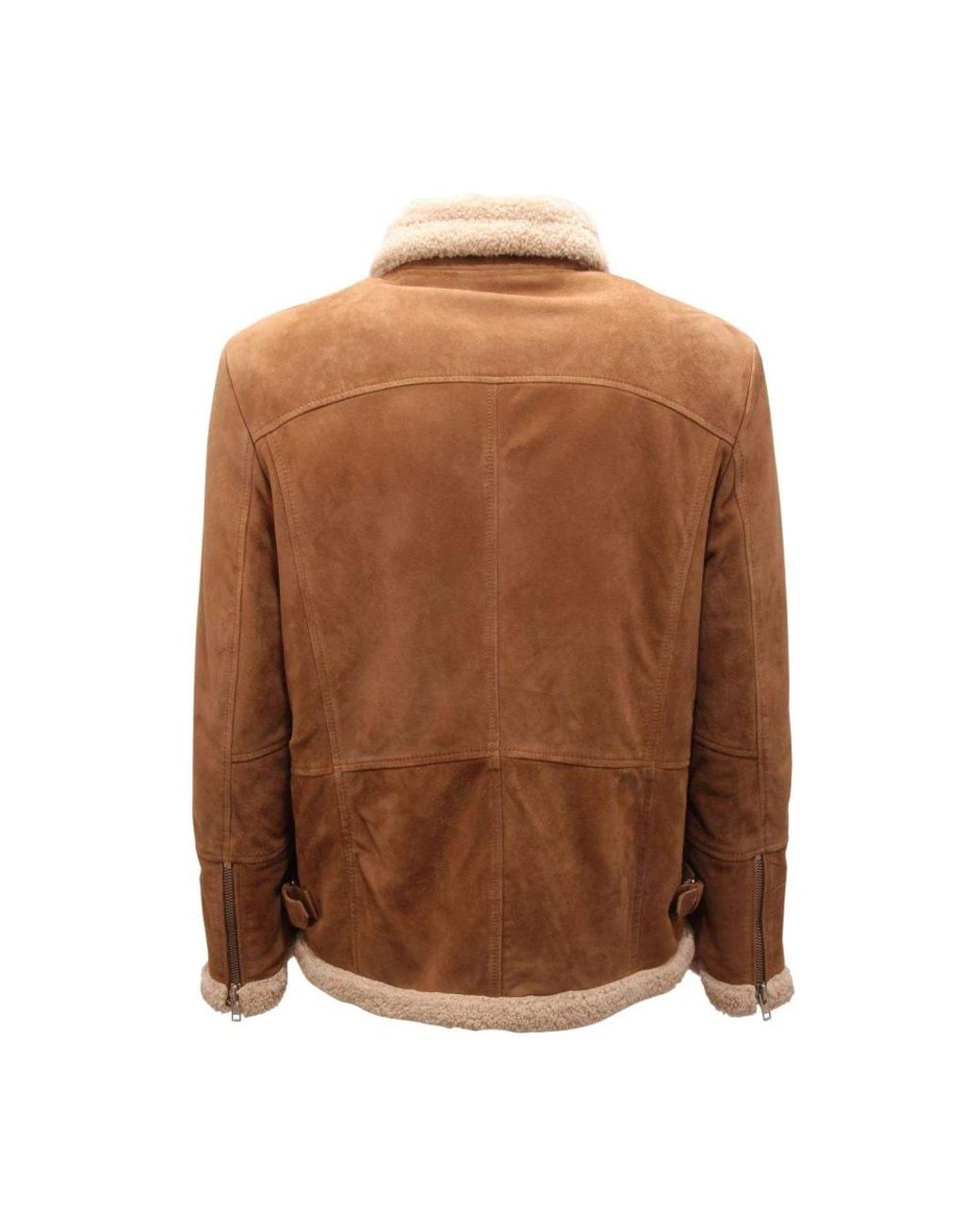 Bully Brown Faux Fur & Shearling Jackets for men