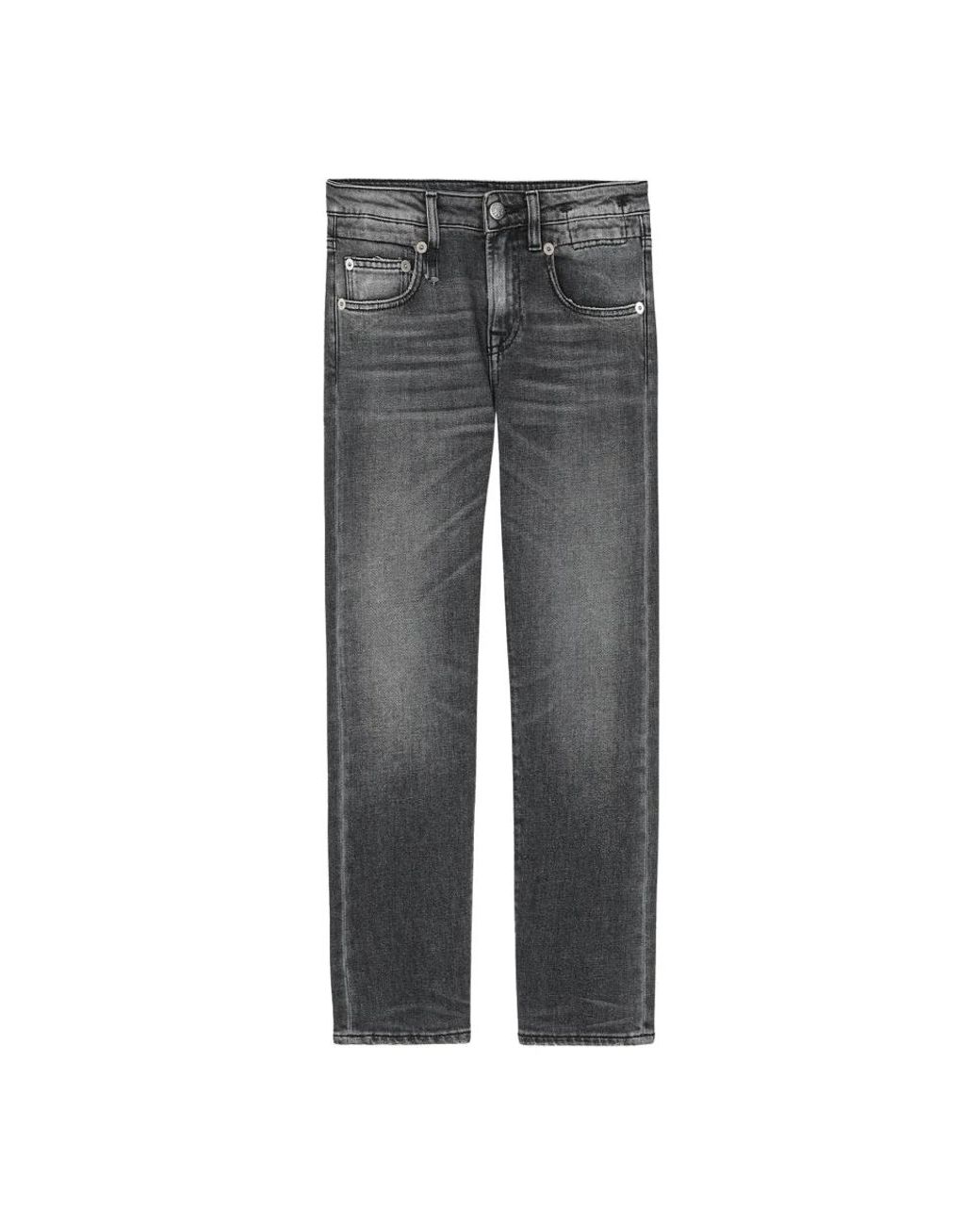 R13 Gray Cropped Jeans