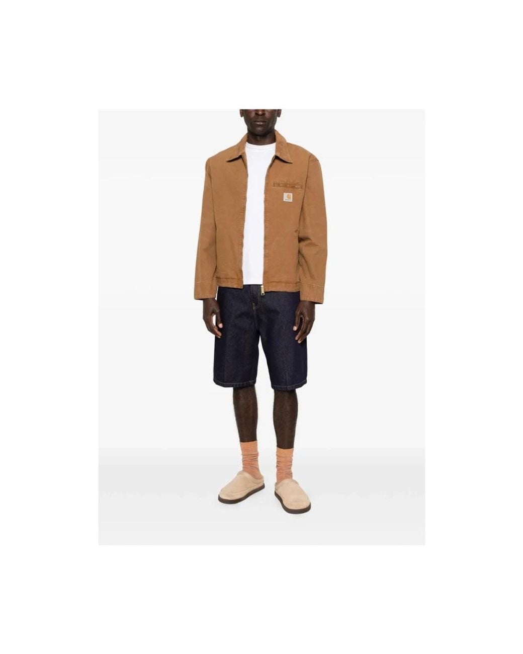 Carhartt Brown Denim Jackets for men