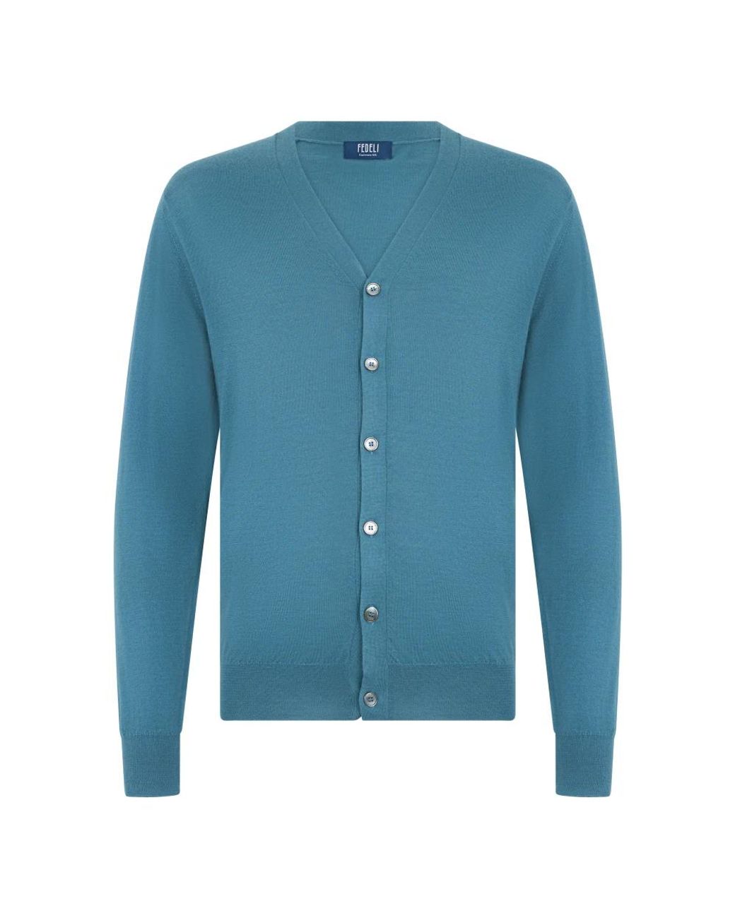 Fedeli Blue Cardigans for men