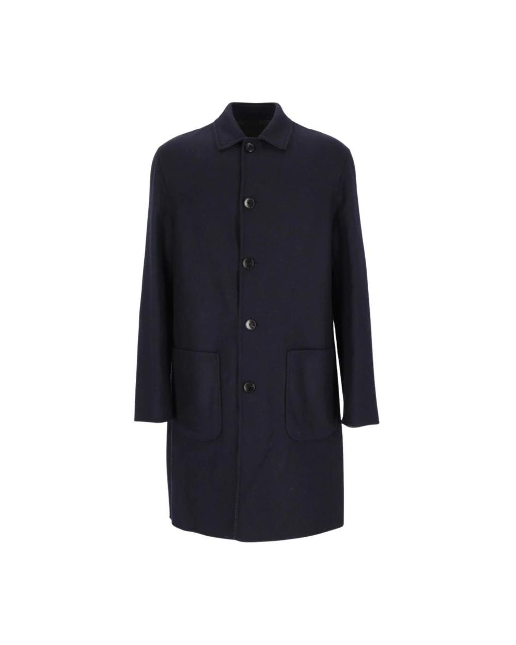 Etro Blue Single-Breasted Coats for men