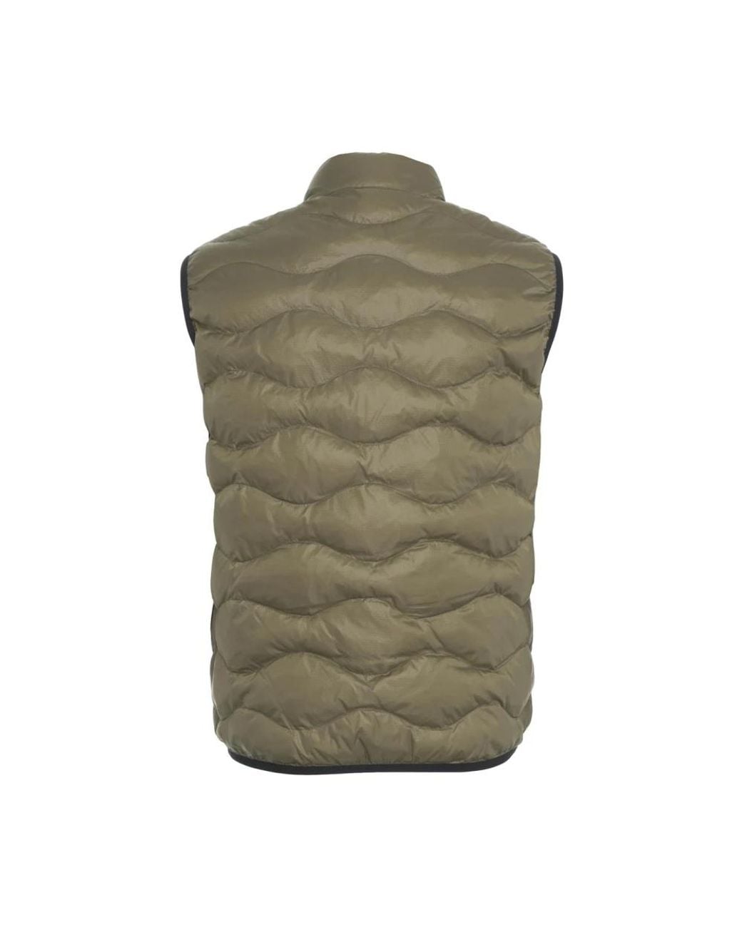 Blauer Jassen ,Groen ,Gewatteerd Groen Vest Met Hoge Kraag in het Green voor heren