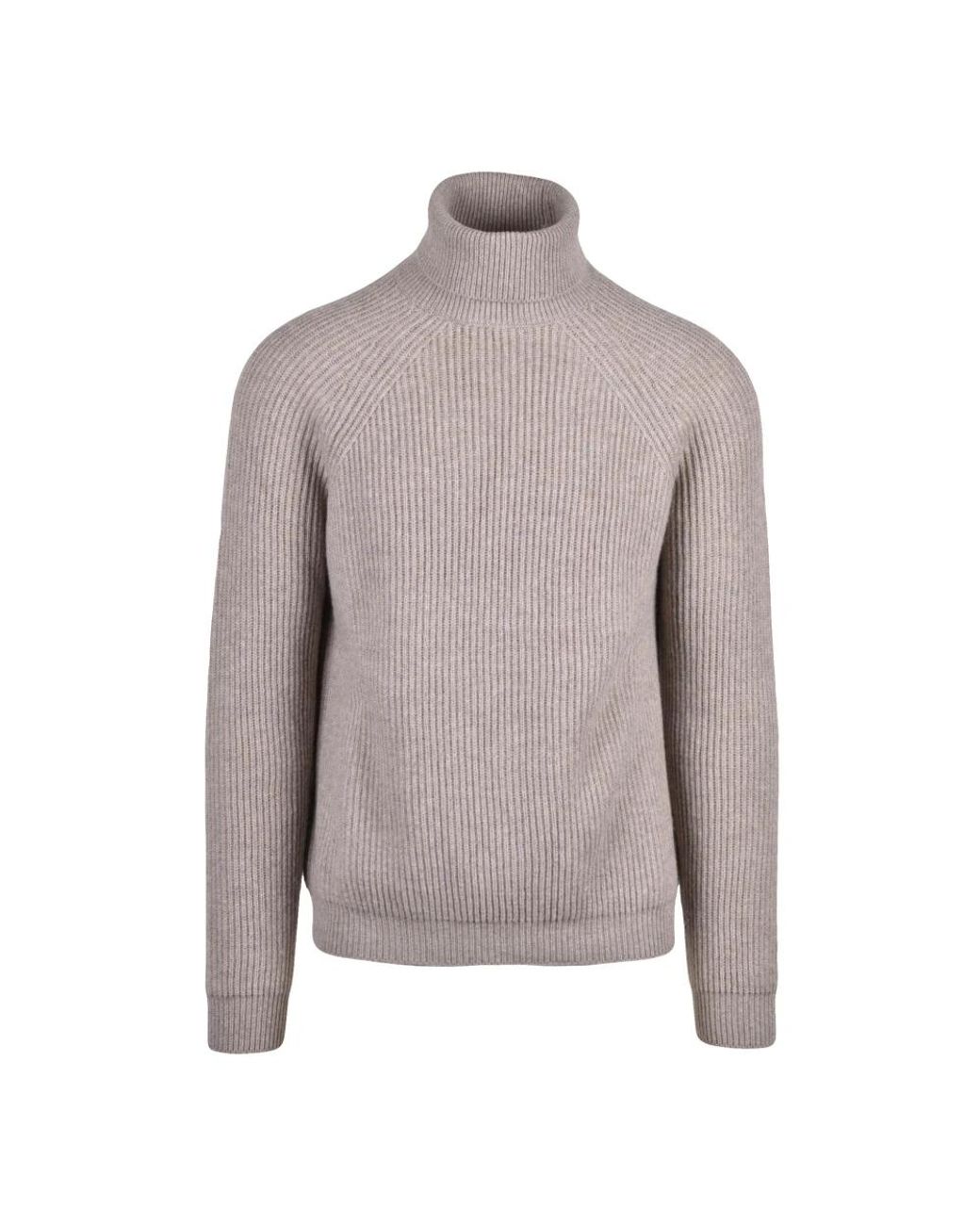 Alpha Studio Gray Turtlenecks for men