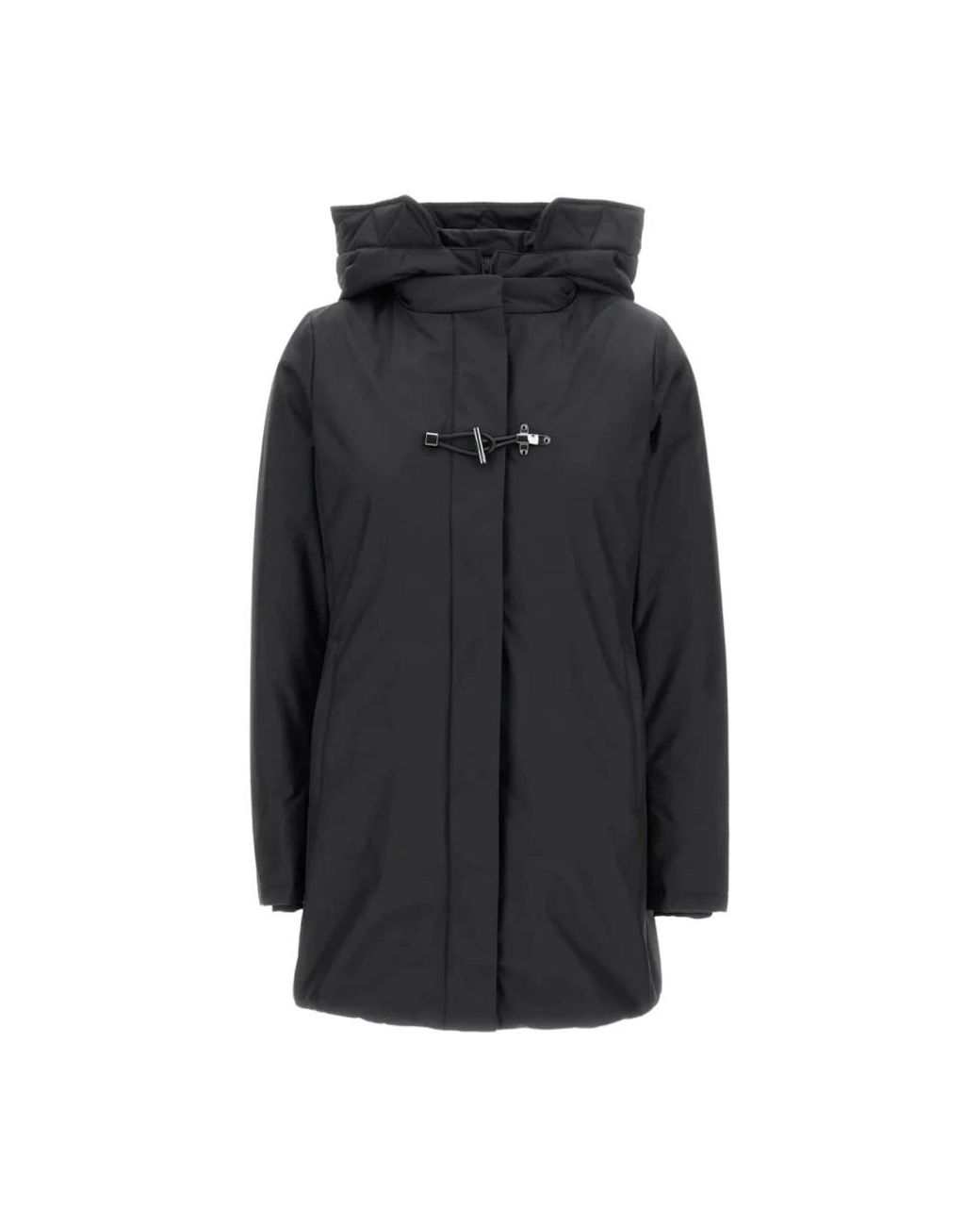 Fay Toggle Coat Tecnico+Db Front Stacca in het Black