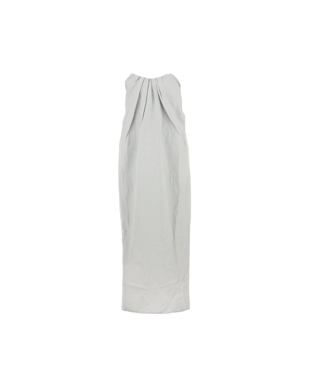 Co. Kleedjes ,Blauw ,Linnen Elegante Jurk Abito in het White