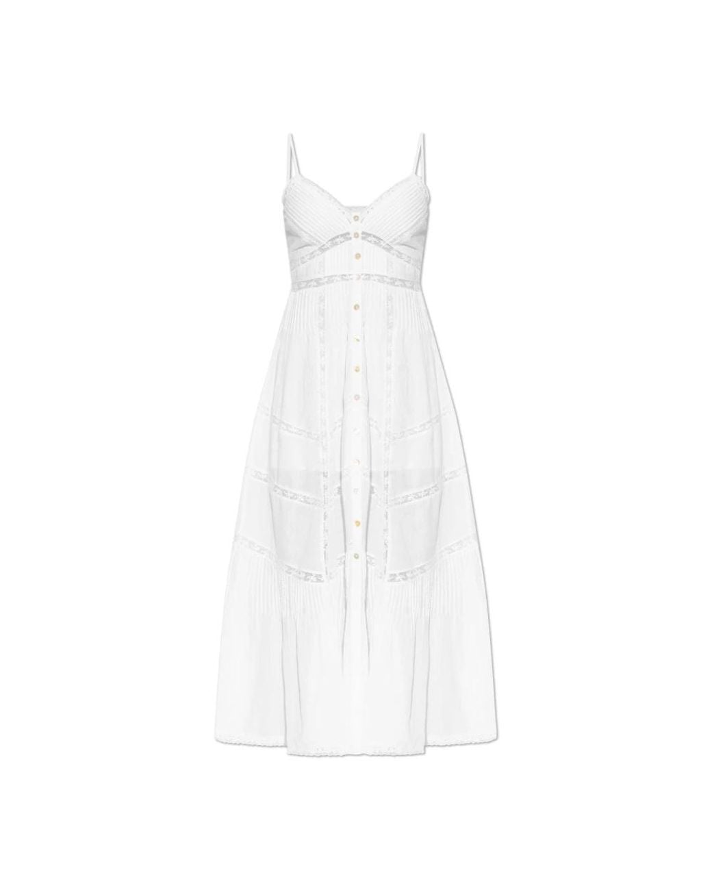 Midi Dresses di LoveShackFancy in White