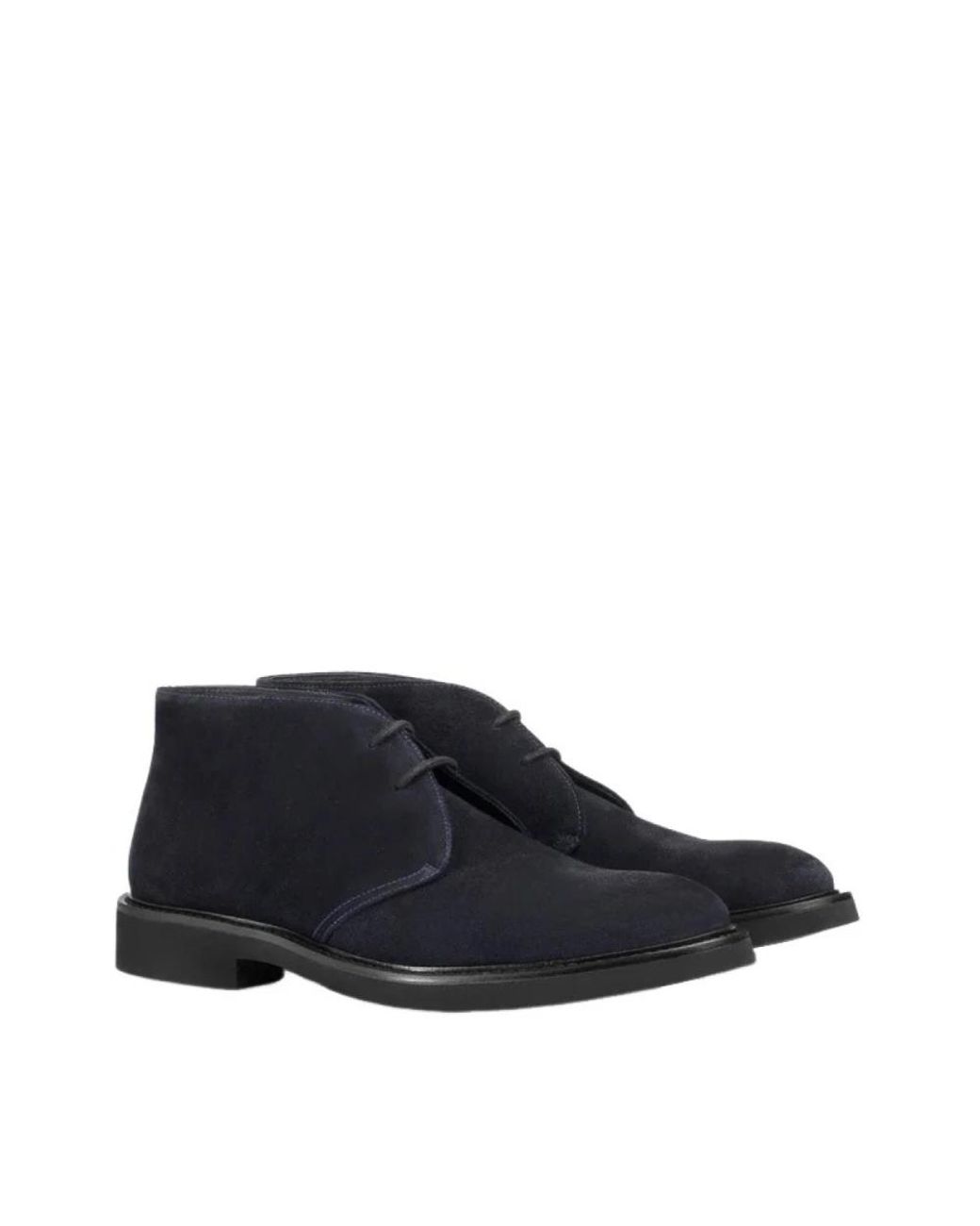 Doucal's Blue Lace-Up Boots for men