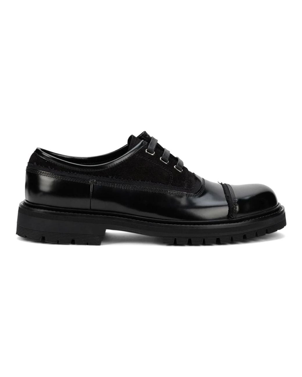 Dolce & Gabbana Black Laced Shoes for men