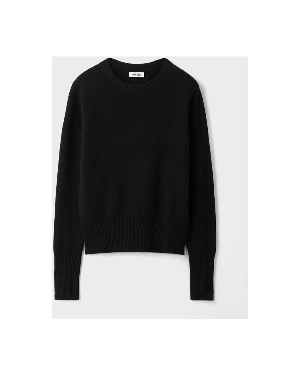 Soft Goat Black Cashmere Knitwear
