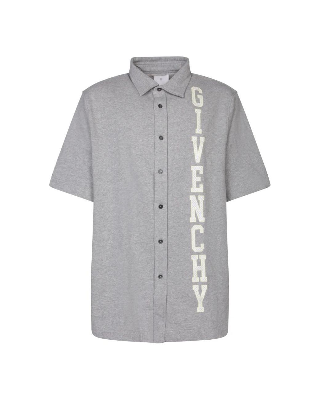 Givenchy Gray Short Sleeve Shirts for men