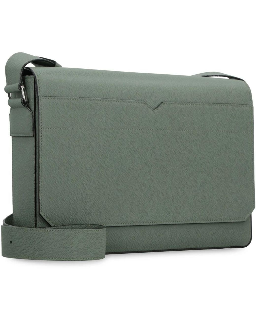 Valextra Green Cross Body Bags for men