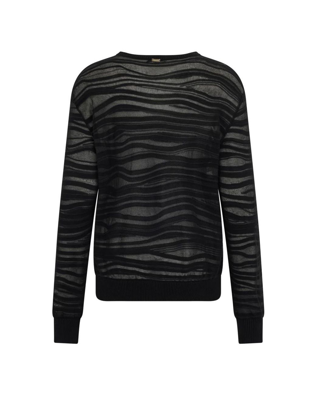 Herno Black Round-Neck Knitwear