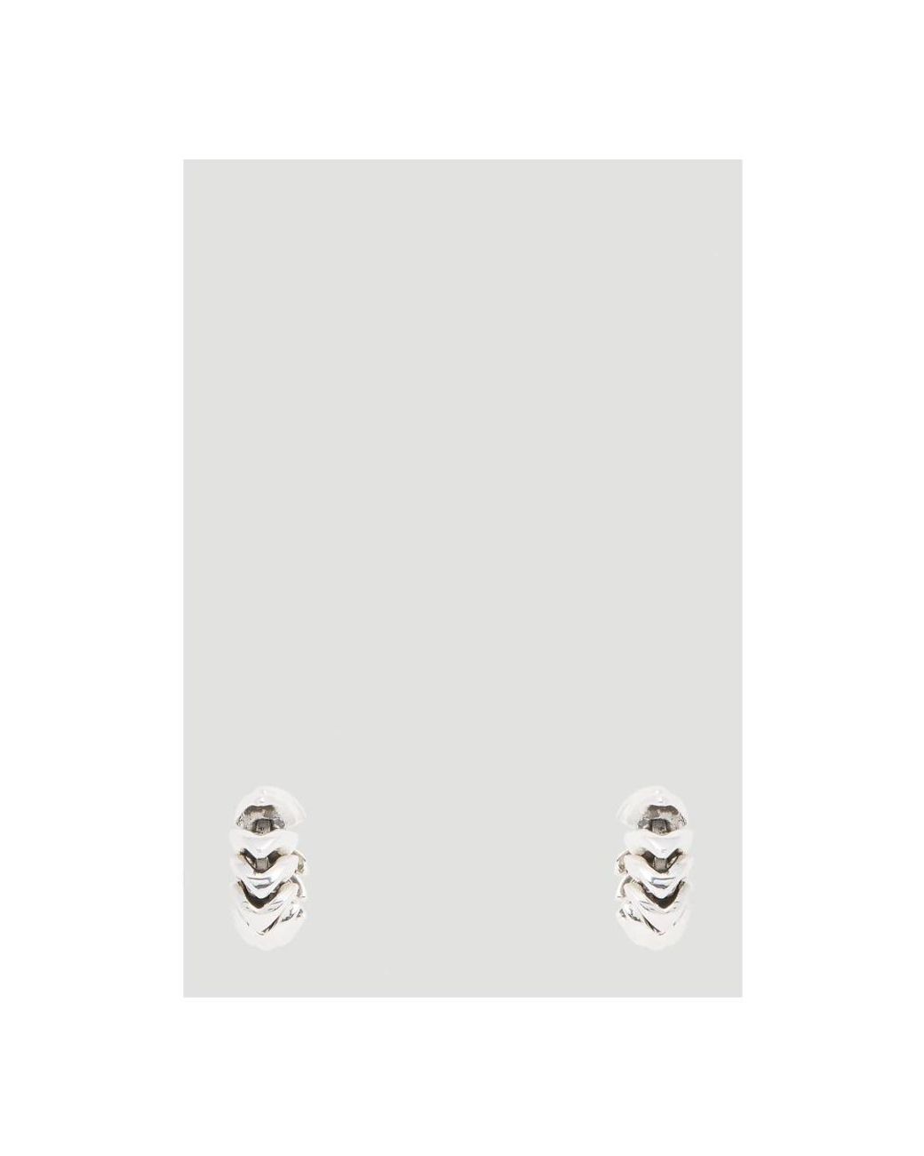 Bottega Veneta White Earrings