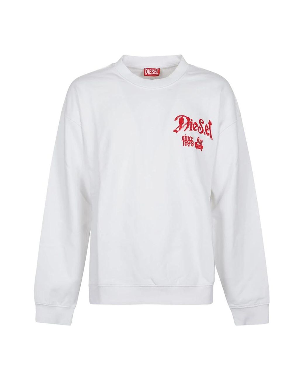 DIESEL White Sweatshirts for men