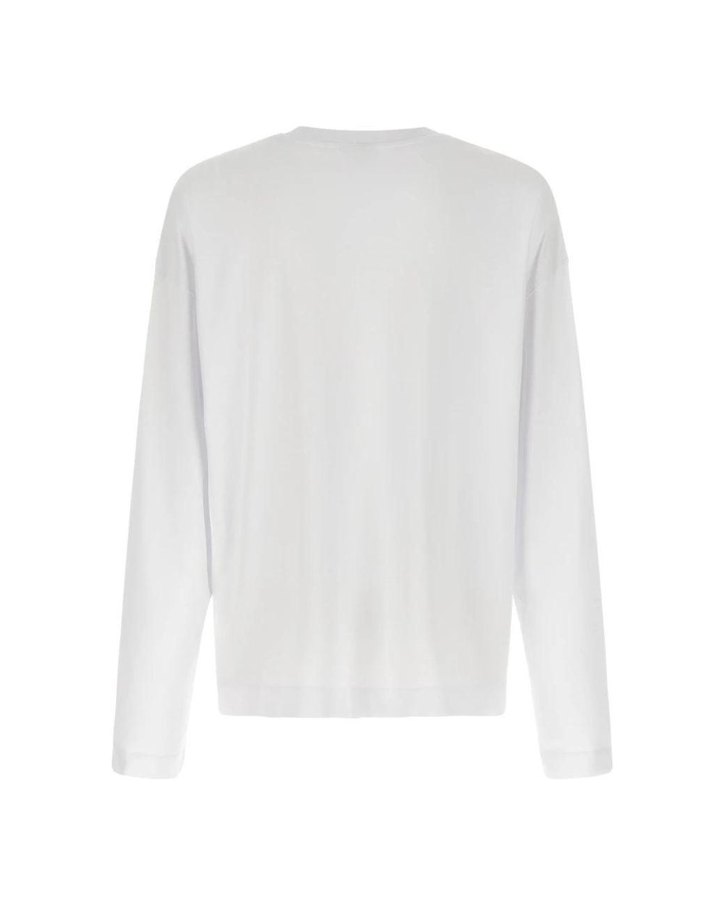 Dries Van Noten White Long Sleeve T-Shirts for men