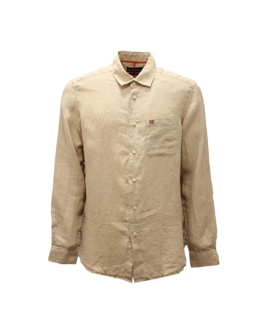 Napapijri Natural Casual Shirts for men