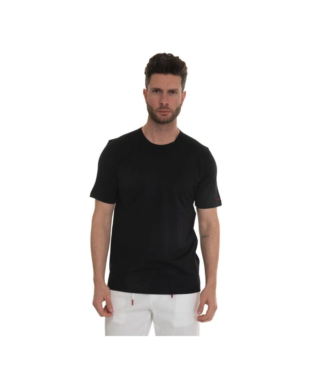 Kiton Black T-Shirts for men