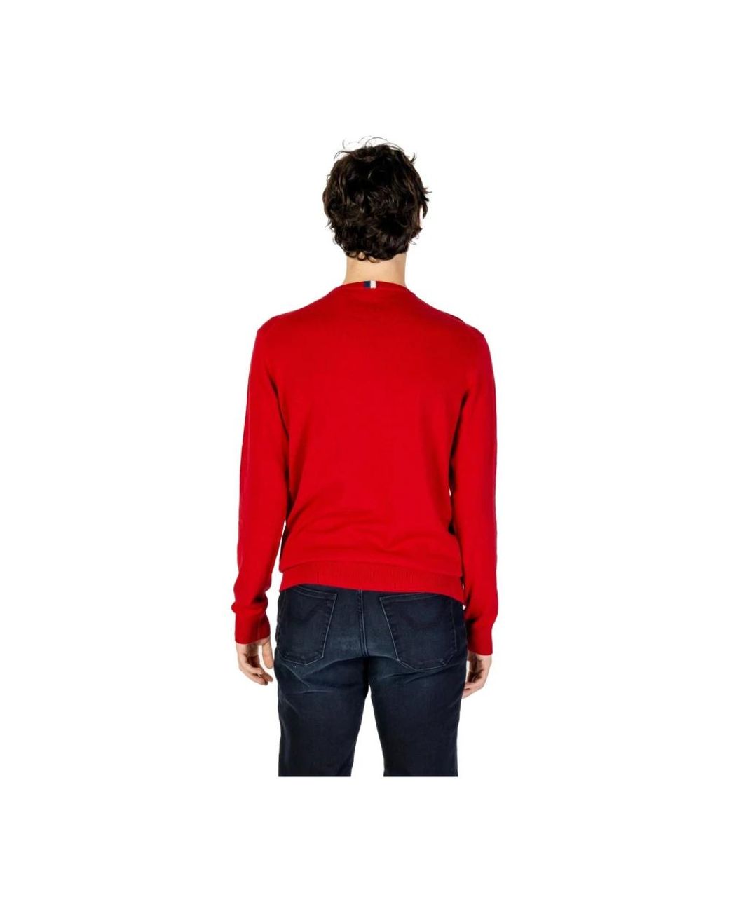 U.S. POLO ASSN. Red Round-Neck Knitwear for men