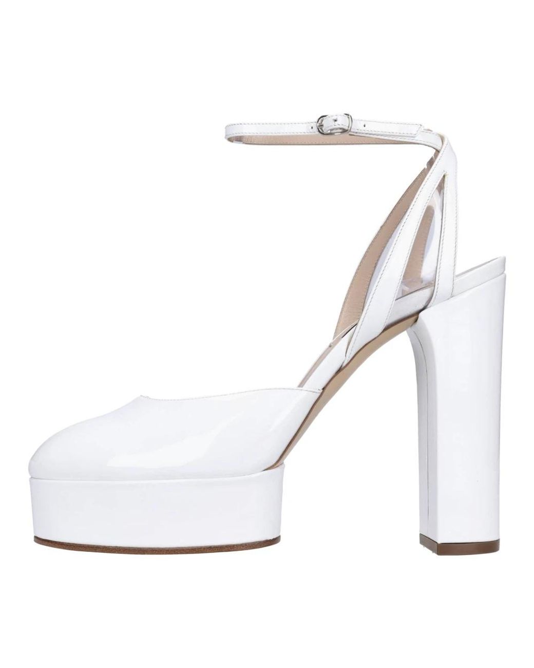 Casadei Schoenen ,Wit ,Met Hak Wit in het White