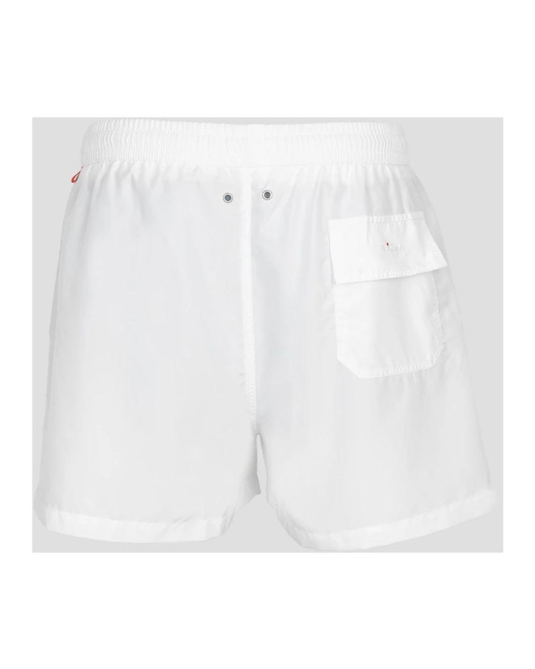Kiton Swim Trunks Regular Solid in White für Herren