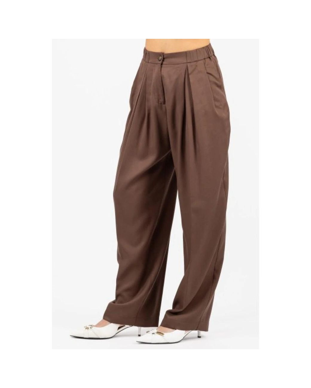 Luckylù Brown Wide Trousers