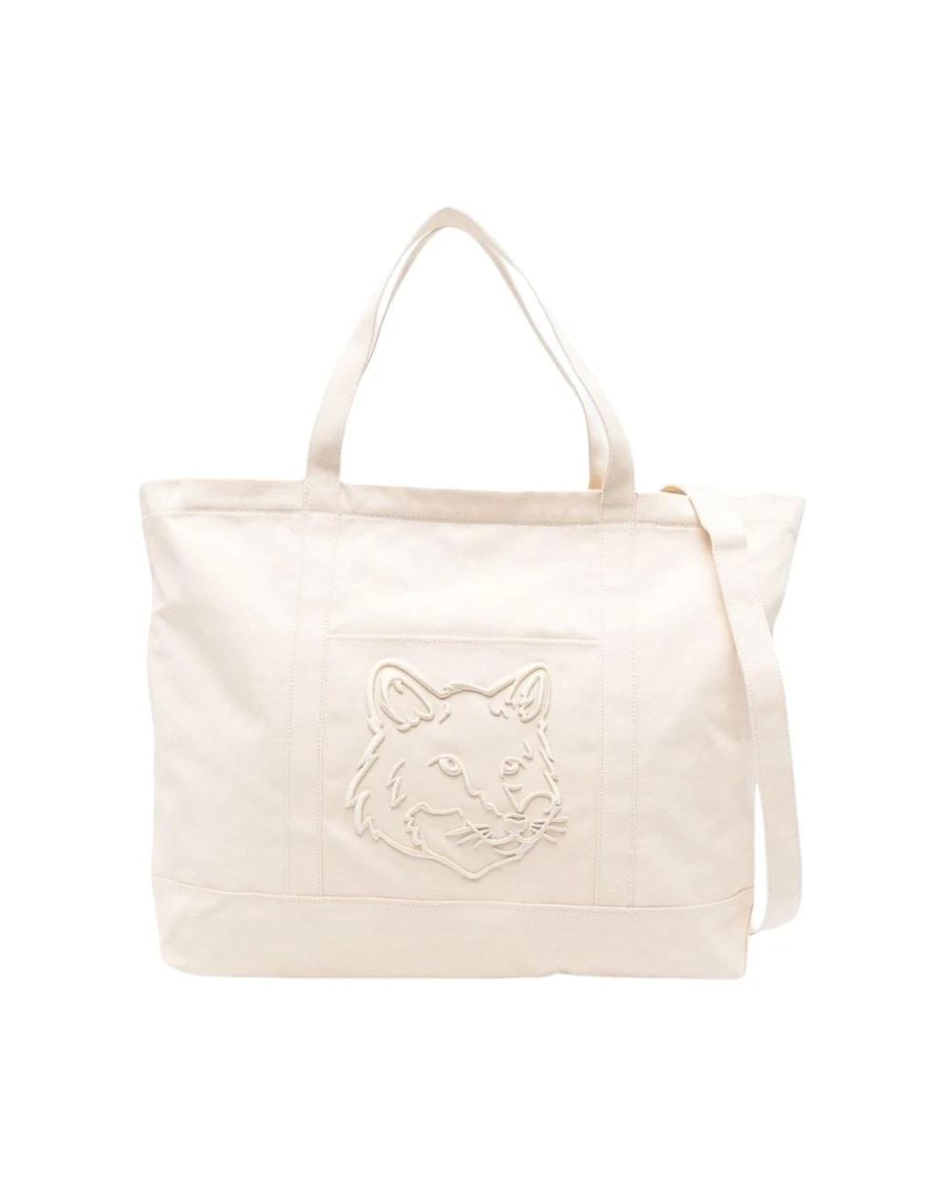 Maison Kitsuné Natural Shopping Bags