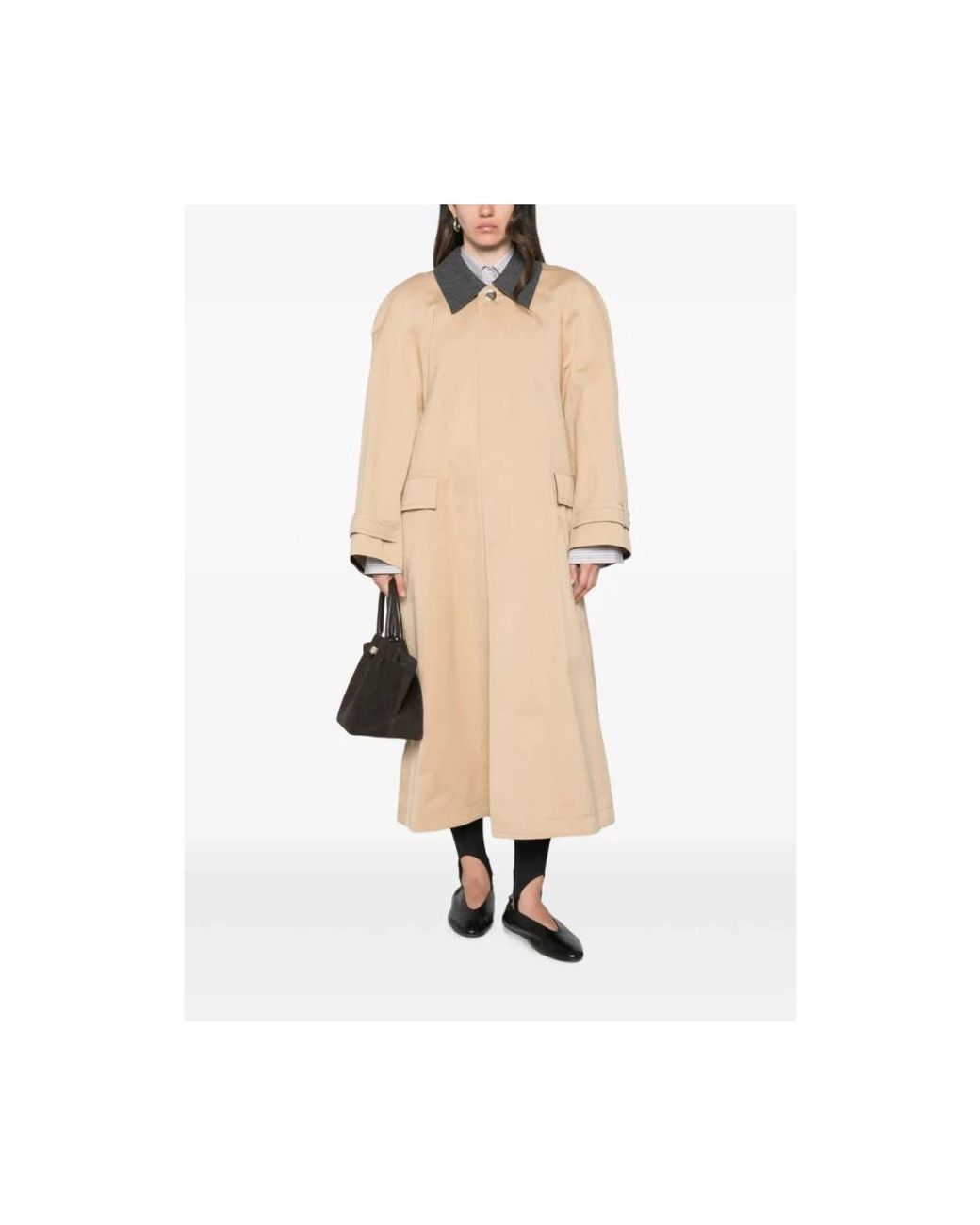 Carven Natural Trench Coats