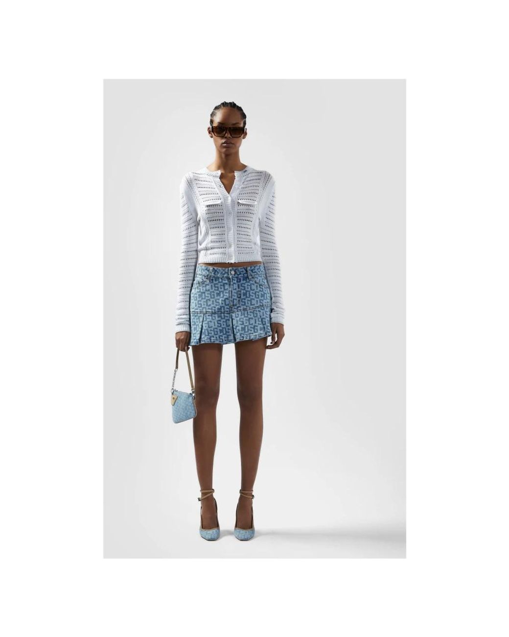 Gcds Blue Denim Skirts