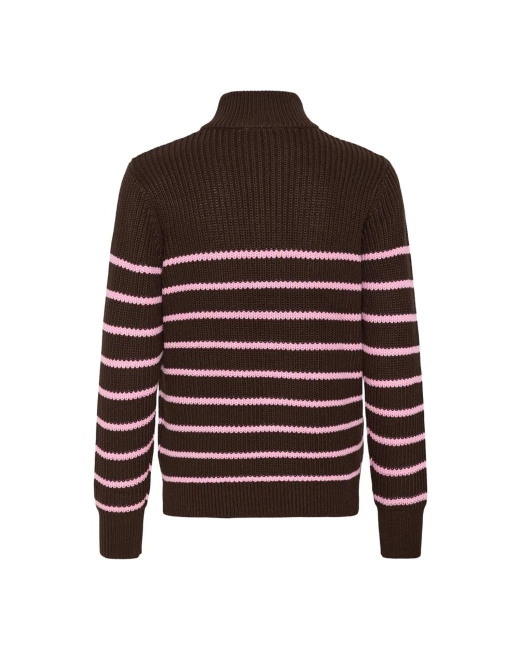 Turtlenecks Kaffe de color Red