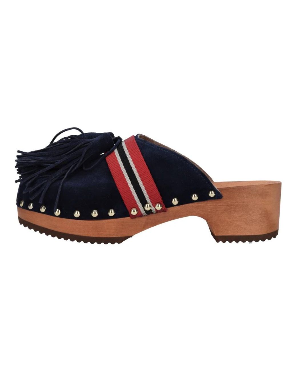 Jejia Blue Heeled Mules