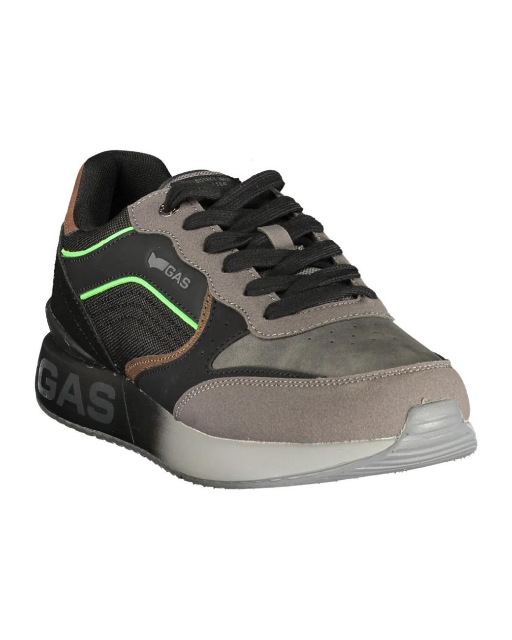 Gas Black Sneakers for men