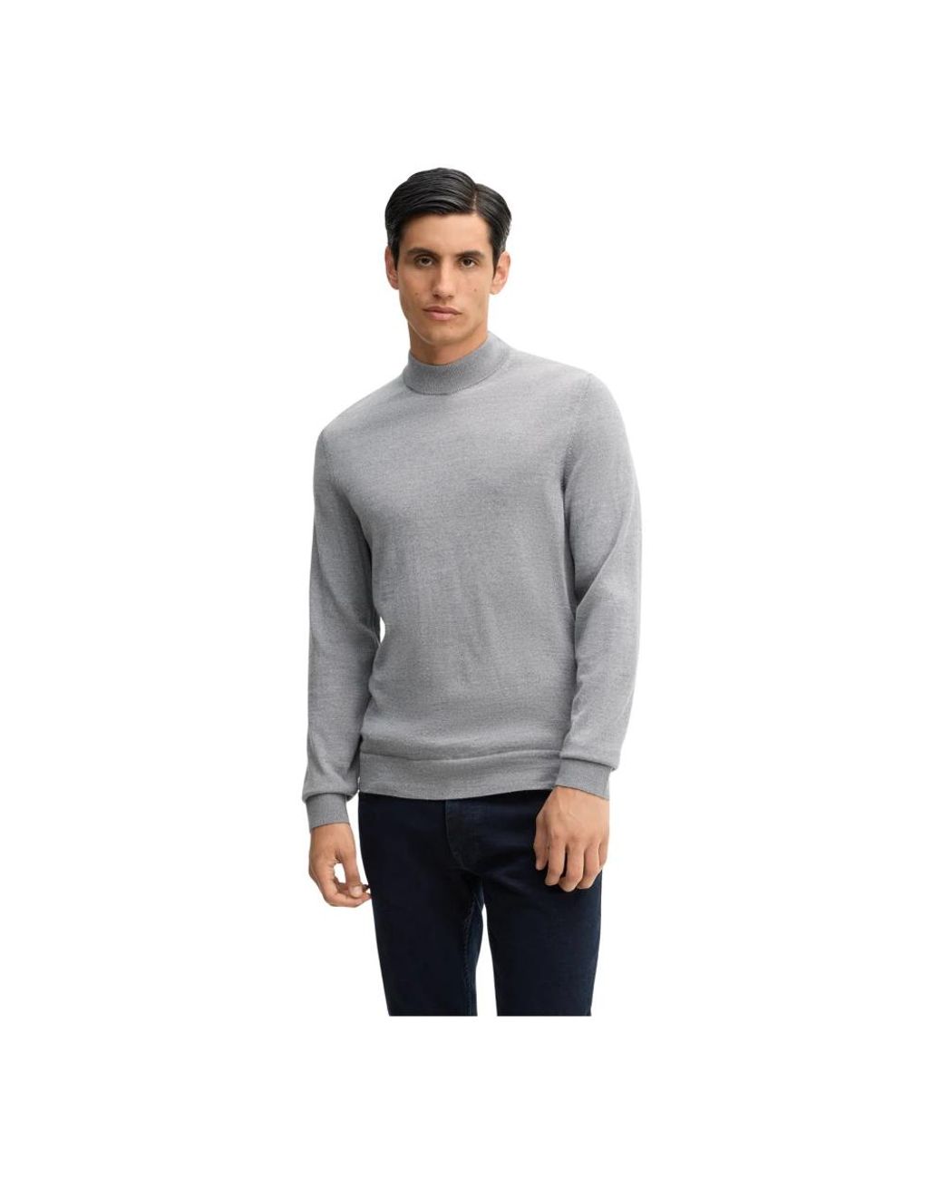 Strellson Feinstrick-Rollkragenpullover in Gray für Herren