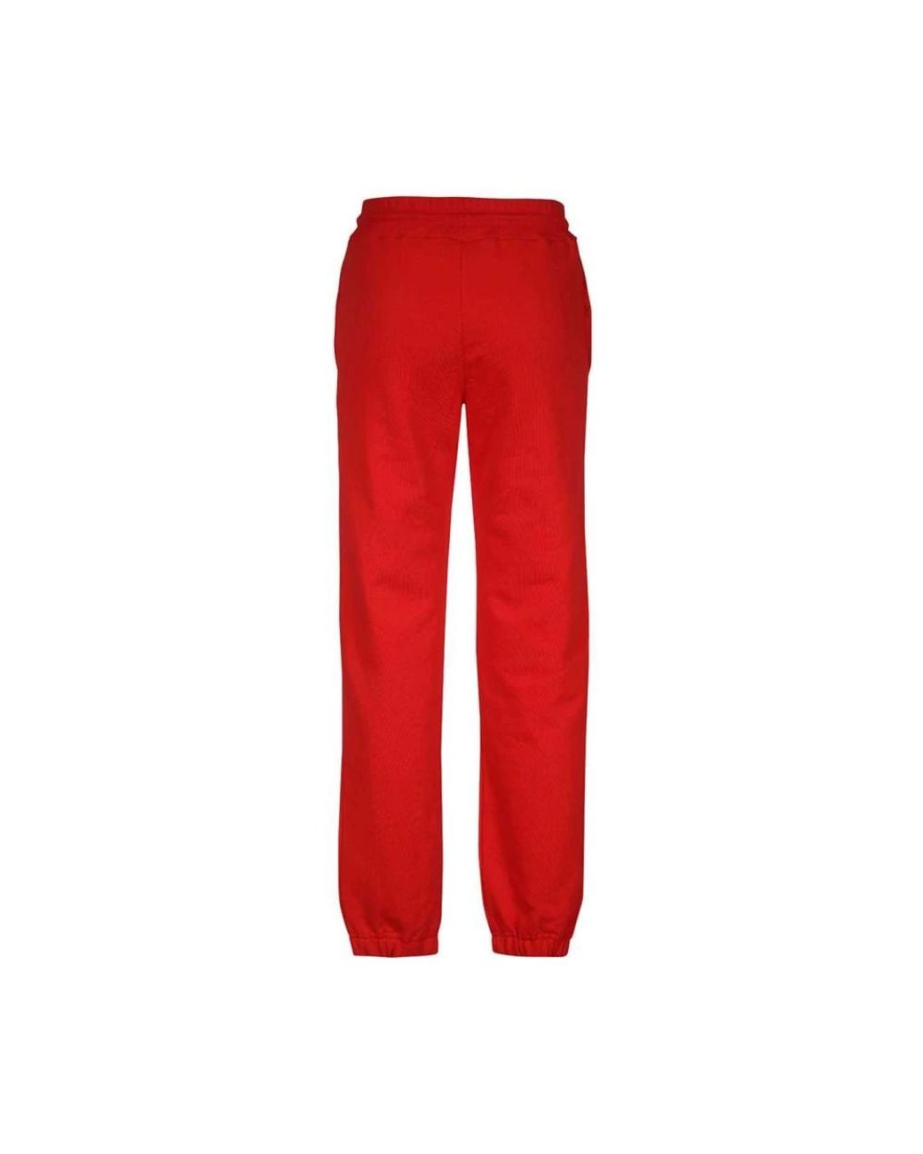 MSGM Broeken ,Rood ,Katoen Logo Joggingbroek Met Trekkoord in het Red