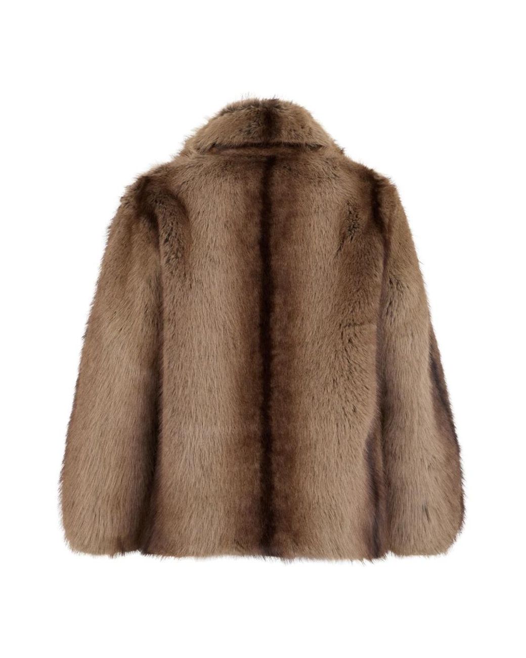 Pinko Brown Faux Fur & Shearling Jackets