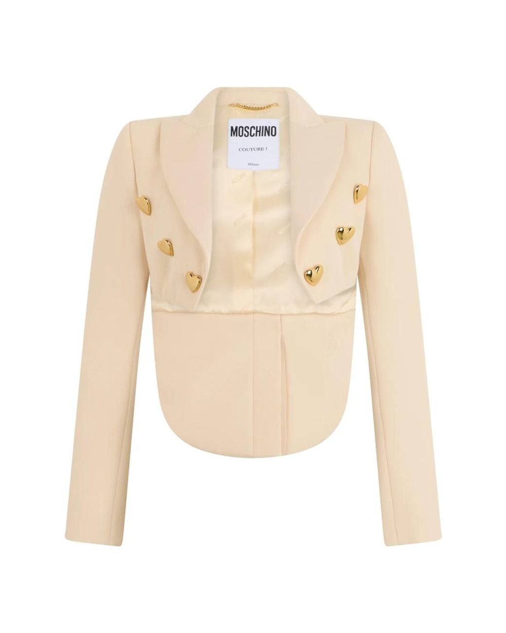 Moschino Natural Cropped Jacket