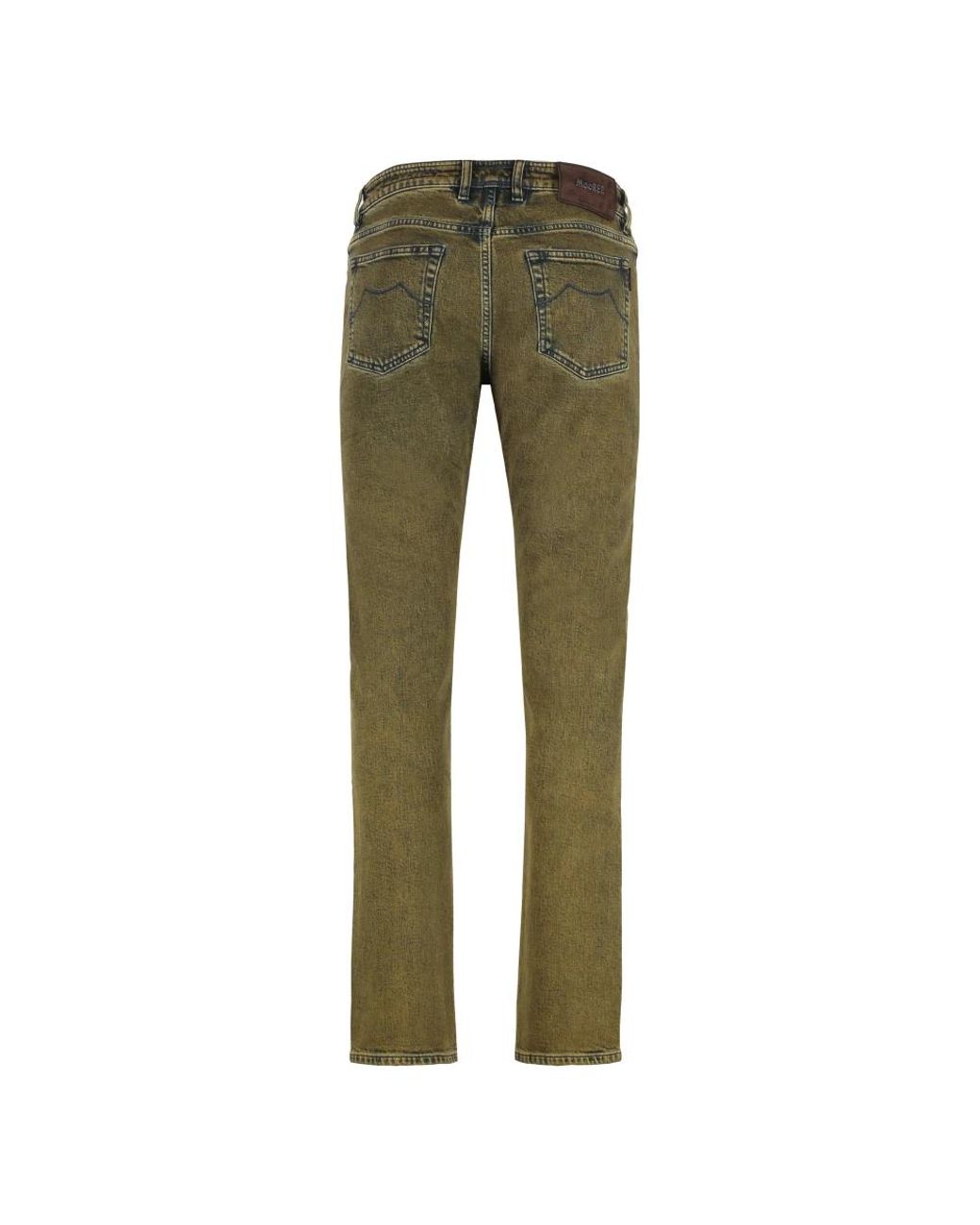 Moorer Green Slim Fit Jeans for men